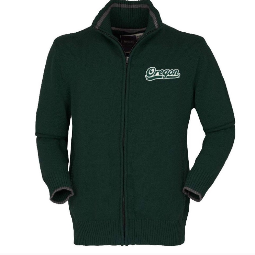 Bruzer Oregon Ducks  Zip Up Sweater NWT Small